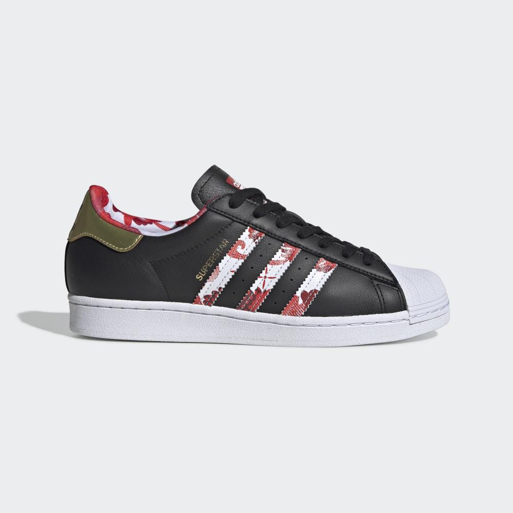 Originals Adidas Superstar Dama Romania - Negrii/Aurii Metal/Albi FW5271